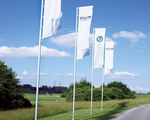Standard Flagpole With Banner Arm Ab Aluart