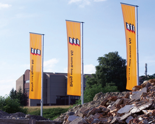 Crank Flagpole With Banner Arm Ka Aluart